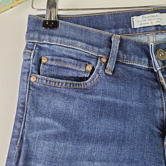 Principle Denim Innovators Dreamer Indigo Mid-Rise Skinny Jeans, Sz 27 - Picture 5 of 10